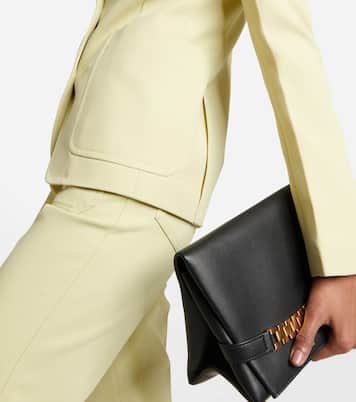 Single-breasted gabardine blazer | Victoria Beckham
