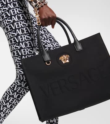 Borsa La Medusa in canvas di cotone | Versace