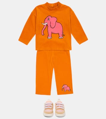 Bestickte Jogginghose aus Frottee | Mini Rodini