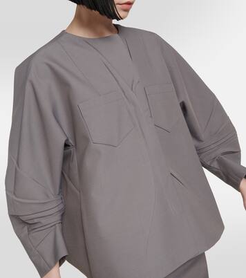 Collarless jacket | Prada
