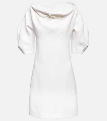 A-line linen-blend minidress | Jil Sander