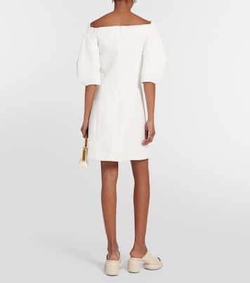 A-line linen-blend minidress | Jil Sander