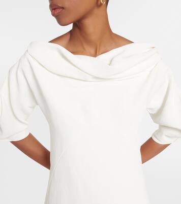 A-line linen-blend minidress | Jil Sander