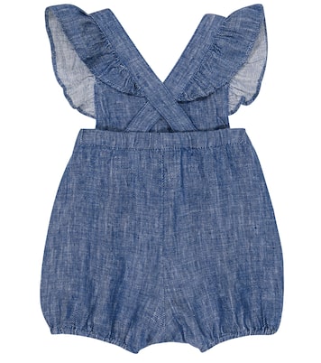 Baby - Jumpsuit corta in lino con ricamo | Tartine et Chocolat