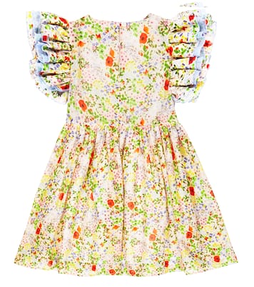Bedrucktes Kleid aus Baumwolle und Seide | Paade Mode