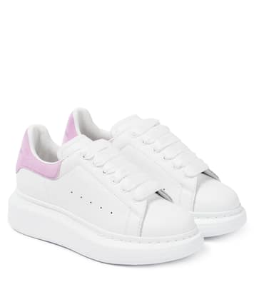 Oversized leather sneakers | Alexander McQueen Kids