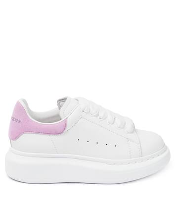Oversized leather sneakers | Alexander McQueen Kids