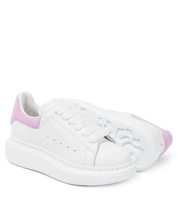 Oversized leather sneakers | Alexander McQueen Kids