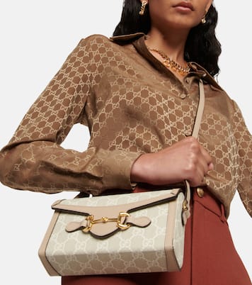 Schultertasche Horsebit 1955 GG Mini aus Canvas | Gucci