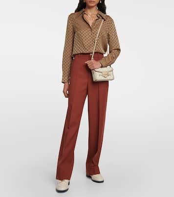Schultertasche Horsebit 1955 GG Mini aus Canvas | Gucci
