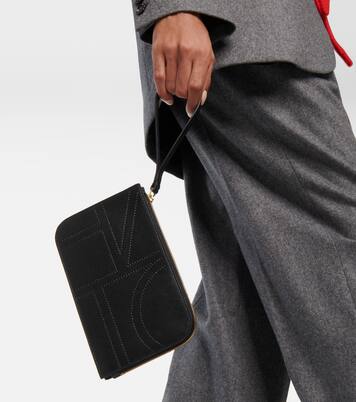 Pochette in pelle con monogramma | Toteme