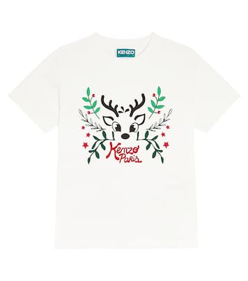 프린트 코튼 저지 티셔츠 | Kenzo Kids