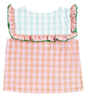 Top de algodón a cuadros vichy | Stella McCartney Kids
