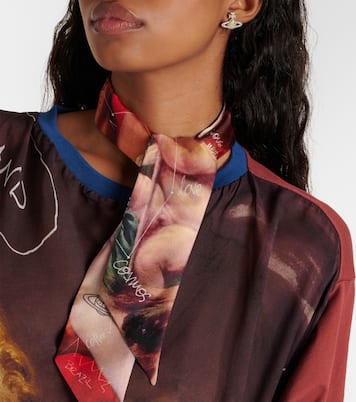 Foulard in twill di seta con stampa | Vivienne Westwood