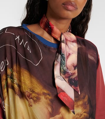 Foulard in twill di seta con stampa | Vivienne Westwood