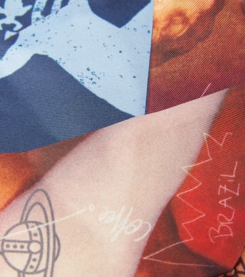Foulard in twill di seta con stampa | Vivienne Westwood