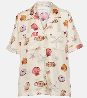 Bedrucktes Hemd aus Seiden-Twill | Chloé