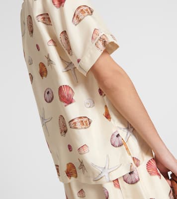 Bedrucktes Hemd aus Seiden-Twill | Chloé