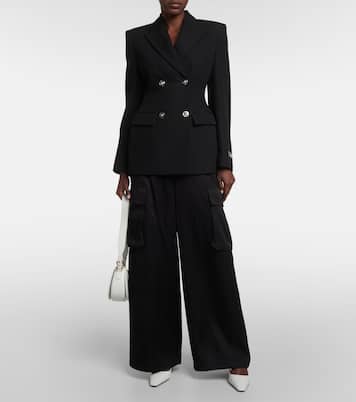 Medusa Biggie leather slingback pumps | Versace