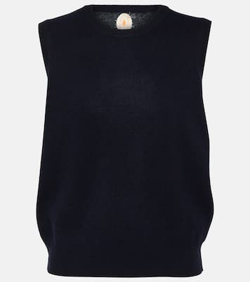 Pull sans manches en laine et cachemire | Jardin des Orangers