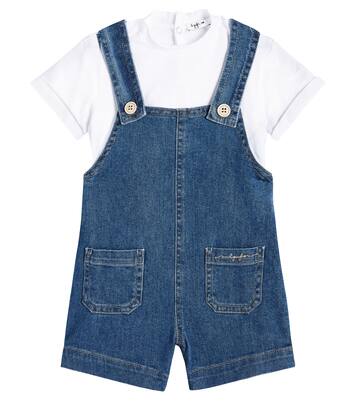 Bébé – Set t-shirt et salopette en coton mélangé | Il Gufo