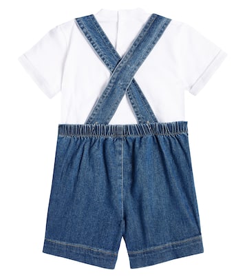 Bébé – Set t-shirt et salopette en coton mélangé | Il Gufo