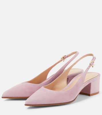 Slingback-Pumps Piper 45 aus Veloursleder | Gianvito Rossi