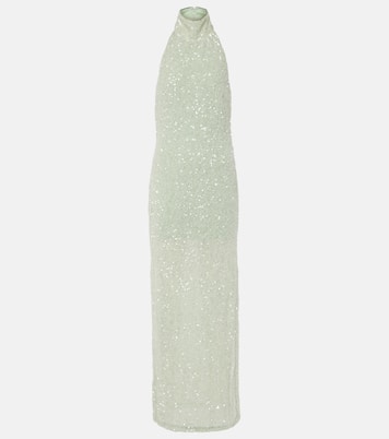 Sequined halterneck gown | Rotate
