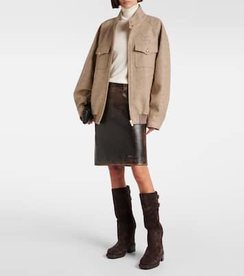 Stiefel Brooklyn Kb 50 aus Veloursleder | Jimmy Choo