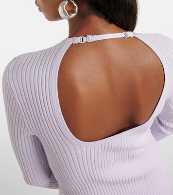Top acanalado con aberturas | Courrèges