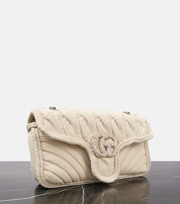 Borsa a spalla GG Marmont Small in maglia | Gucci