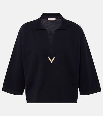 Top de lana virgen con logo | Valentino