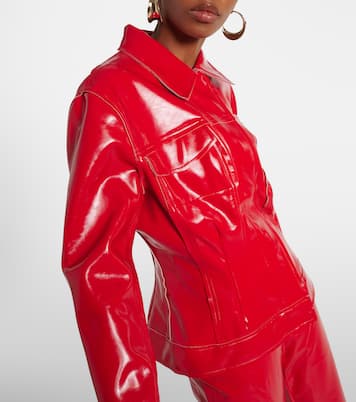 Faux leather jacket | Norma Kamali