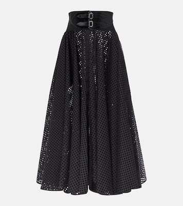 Falda midi de mezcla de algodón | Alaïa