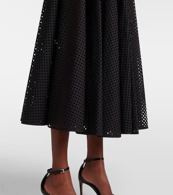 Falda midi de mezcla de algodón | Alaïa