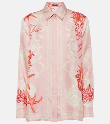 Camicia Barocco Sea in twill di seta | Versace