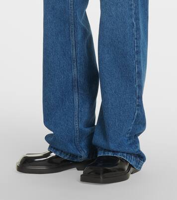 Jeans a gamba larga e vita media | Ami Paris