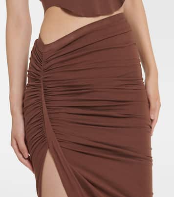 Jupe longue DRKSHDW Edfu en coton | Rick Owens