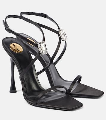 Harlow 110 satin crêpe sandals | Saint Laurent