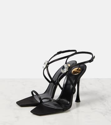 Harlow 110 satin crêpe sandals | Saint Laurent