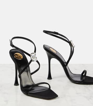 Harlow 110 satin crêpe sandals | Saint Laurent