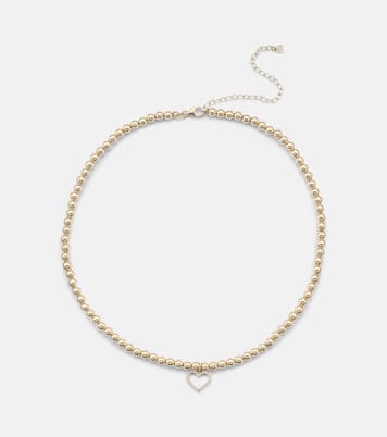 Choker Open Heart en or 14 ct et diamants | Sydney Evan