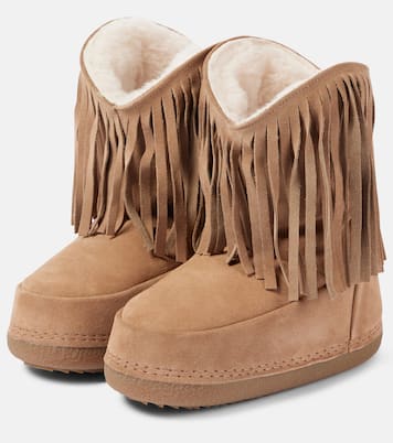 Botas de nieve Cowboy Fringes de piel | Inuikii