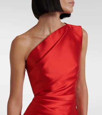 Abito corto Nori in twill di raso | Solace London