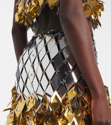 Minigonna con applicazioni metalliche | Rabanne