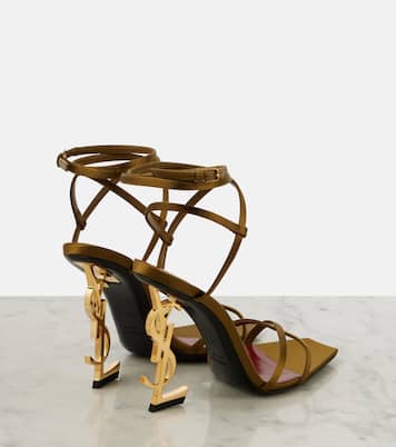 Sandales Opyum 110 en crêpe de satin | Saint Laurent