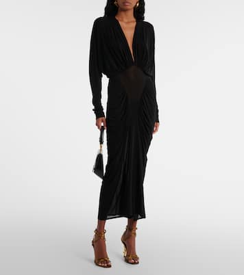 Sandales Opyum 110 en crêpe de satin | Saint Laurent