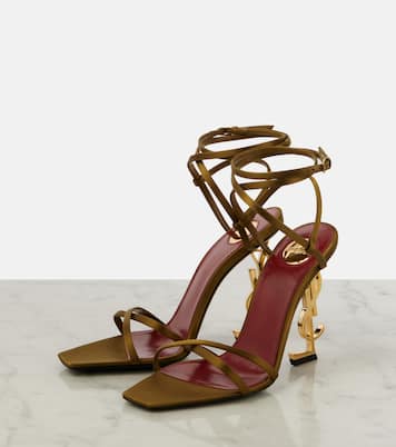 Sandales Opyum 110 en crêpe de satin | Saint Laurent