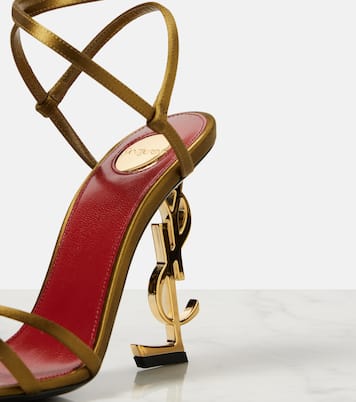 Sandales Opyum 110 en crêpe de satin | Saint Laurent