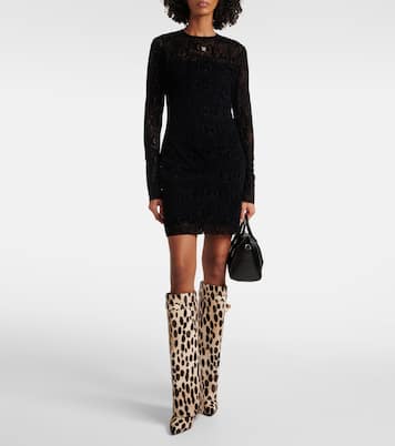 Bottes Shark Lock en cuir façon poulain | Givenchy